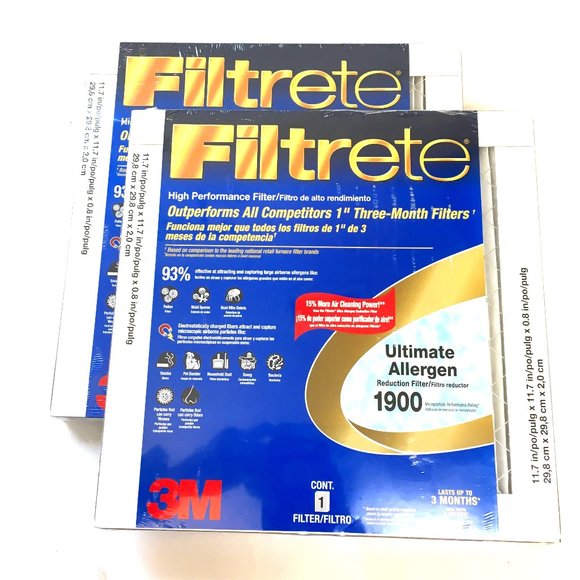 Filtrete 2 Pack Allergen MPR 1900 Air Filter NWT - Picture 1 of 15